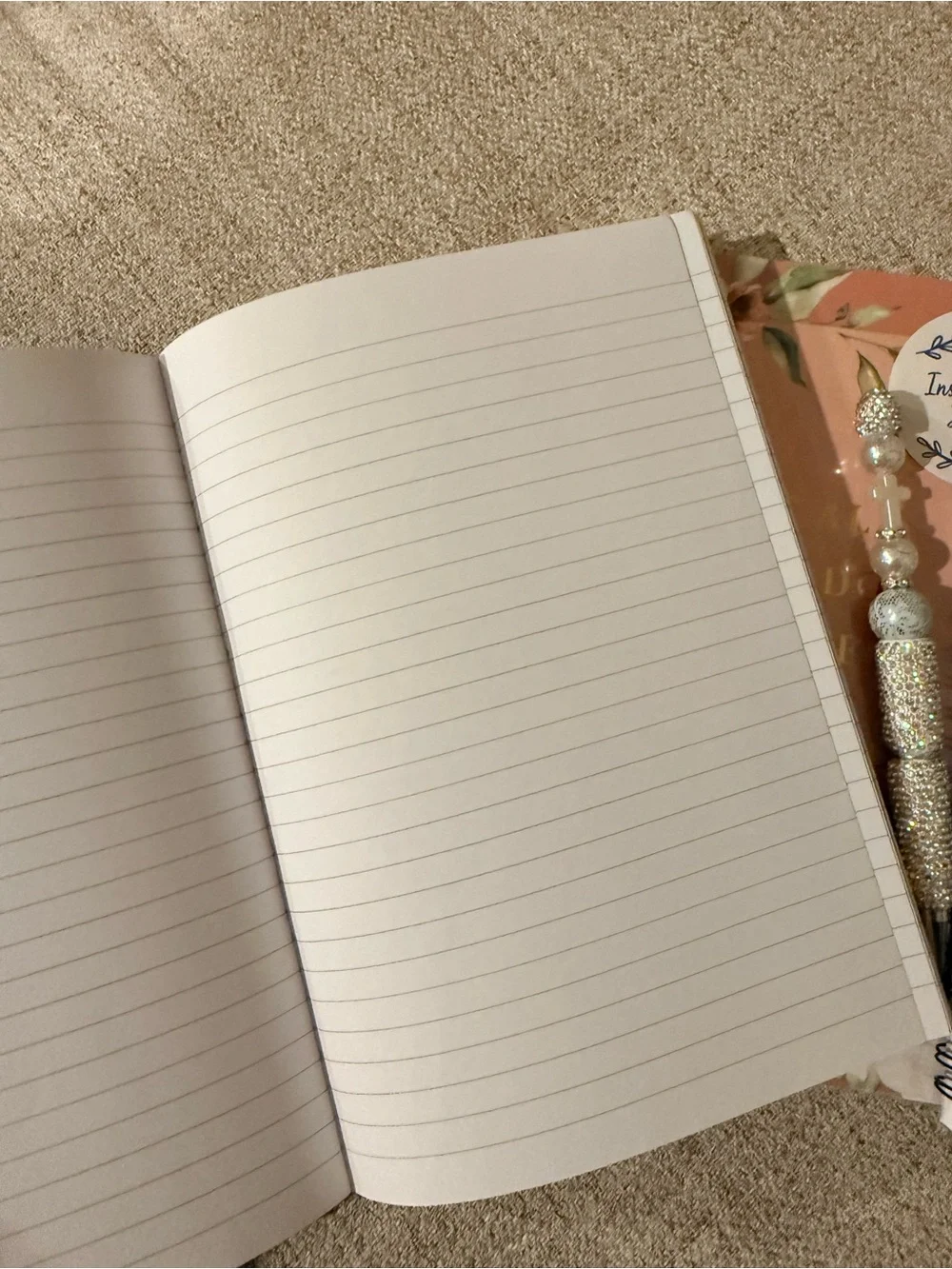 Faith and Inspirational Journal Bundle with Pen with Cross Accent